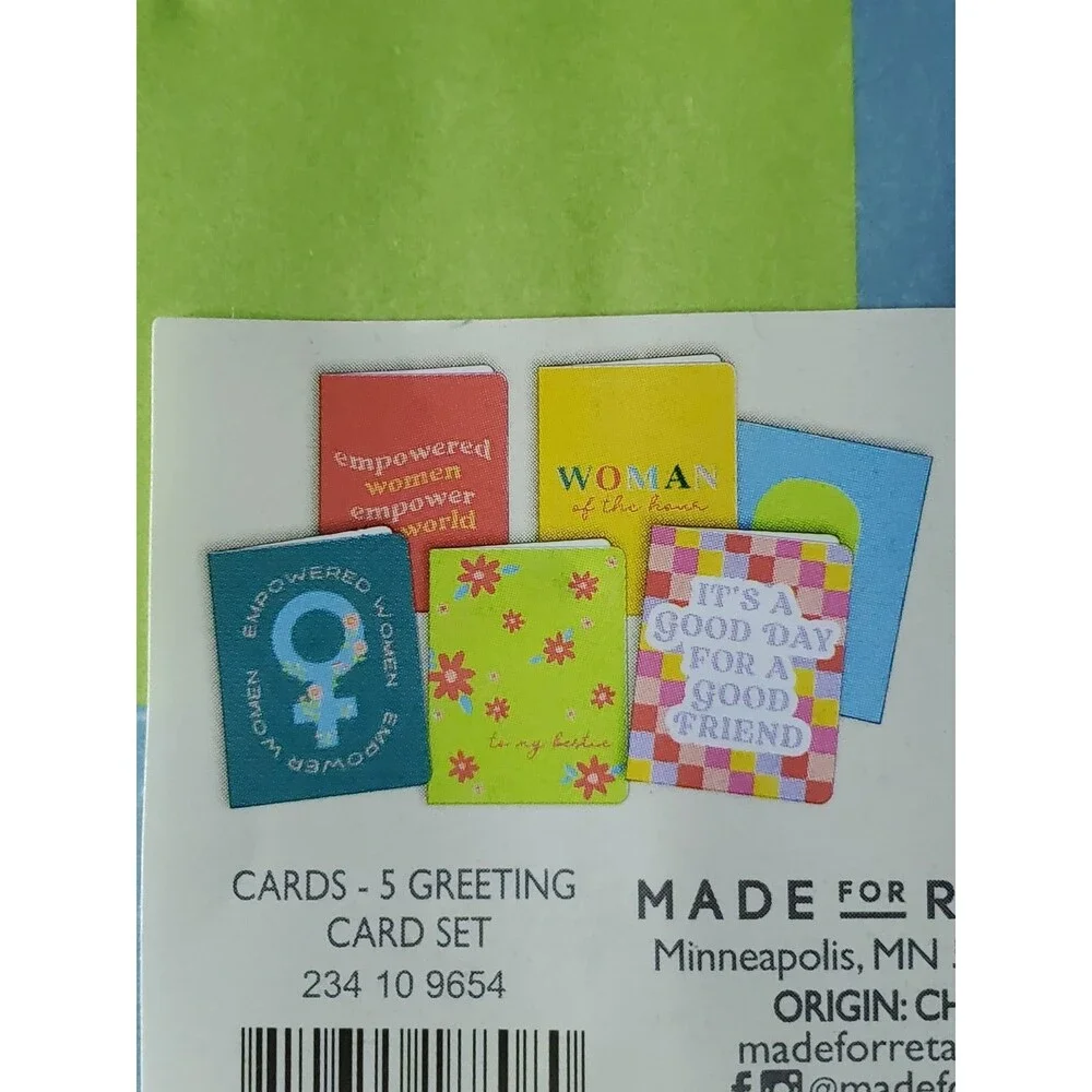 Lot of 20 Women's Empowerment Greeting Cards New Sealed Free Shipping